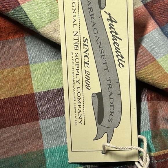 NWT Narragansett Traders Mens Plaid XL Shirt - Picture 3 of 11